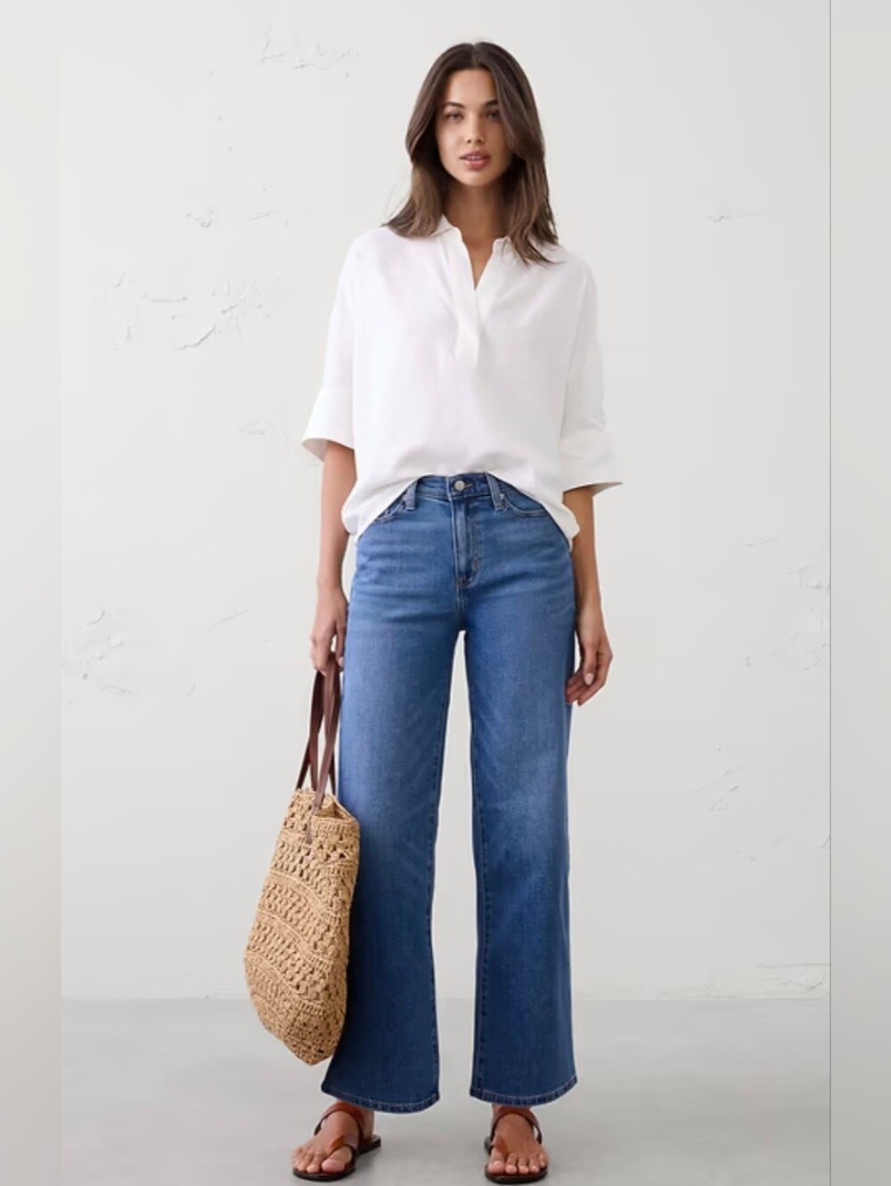 Banana Republic Straight-Leg Highrise Women's Blue Jeans Size 27